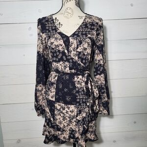 SO Dress Patchwork Ditsty Floral BOHO Western Festival.